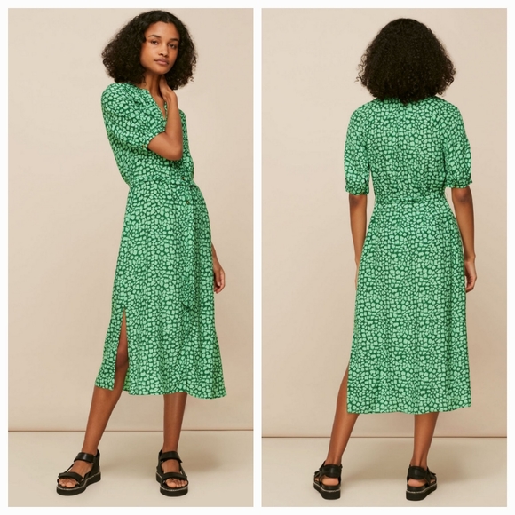 Whistles Dresses Whistles Olivia Giraffe Print Midi Dress Poshmark